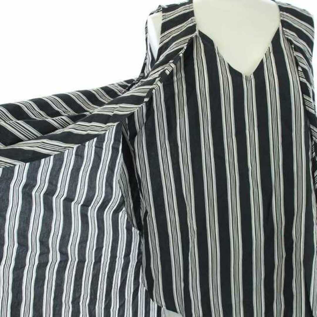 DOUBLE STANDARD CLOTHING(ダブルスタンダードクロージング)のダブルスタンダードクロージング シャツ ブラウス チュニック 38 M 黒 レディースのトップス(シャツ/ブラウス(半袖/袖なし))の商品写真