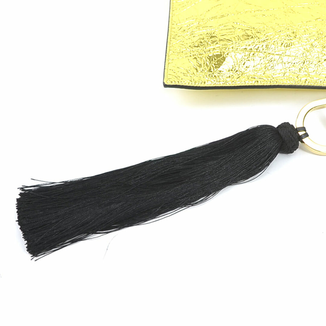 フェンディ FENDI クラッチバッグ レザー/メタル ゴールド/ブラック ユニセックス 送料無料 e57132g 7