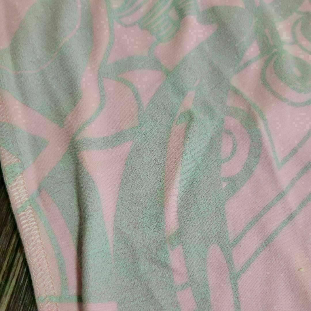 ルシアンペラフィネ　ピンク　シルバー　ロゴ　バイク　Tシャツ　トレーナー　半袖