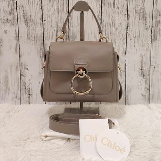 CHLOE ショルダーバッグ スモール TESS レザー＆スエードMOTTYGREY金具