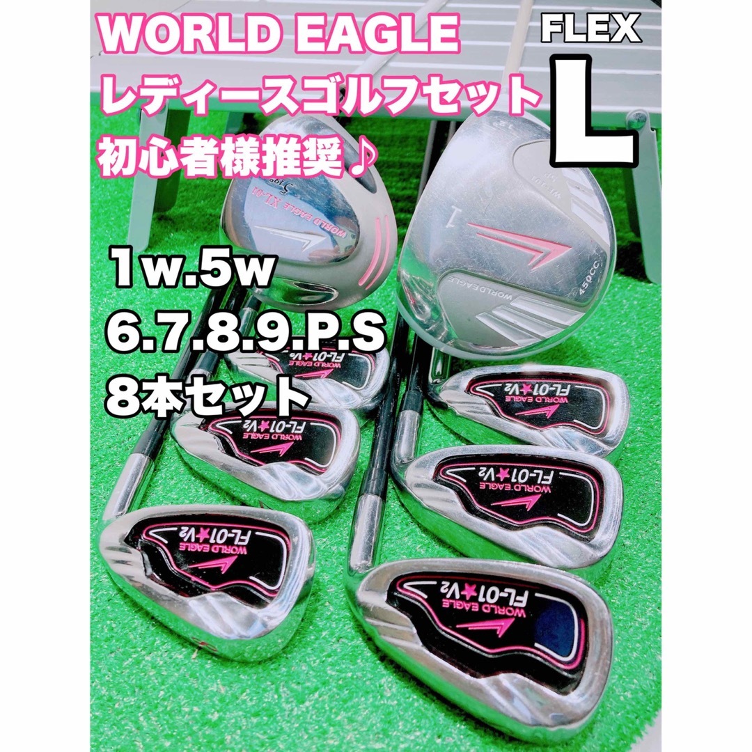 WORLDEAGLE F-01α ゴルフセット8本 初心者 ワールドイーグル