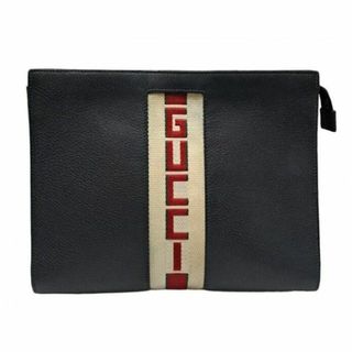 Gucci - グッチ セカンドバッグ ブラック クラッチ ポーチ メンズ ロゴ