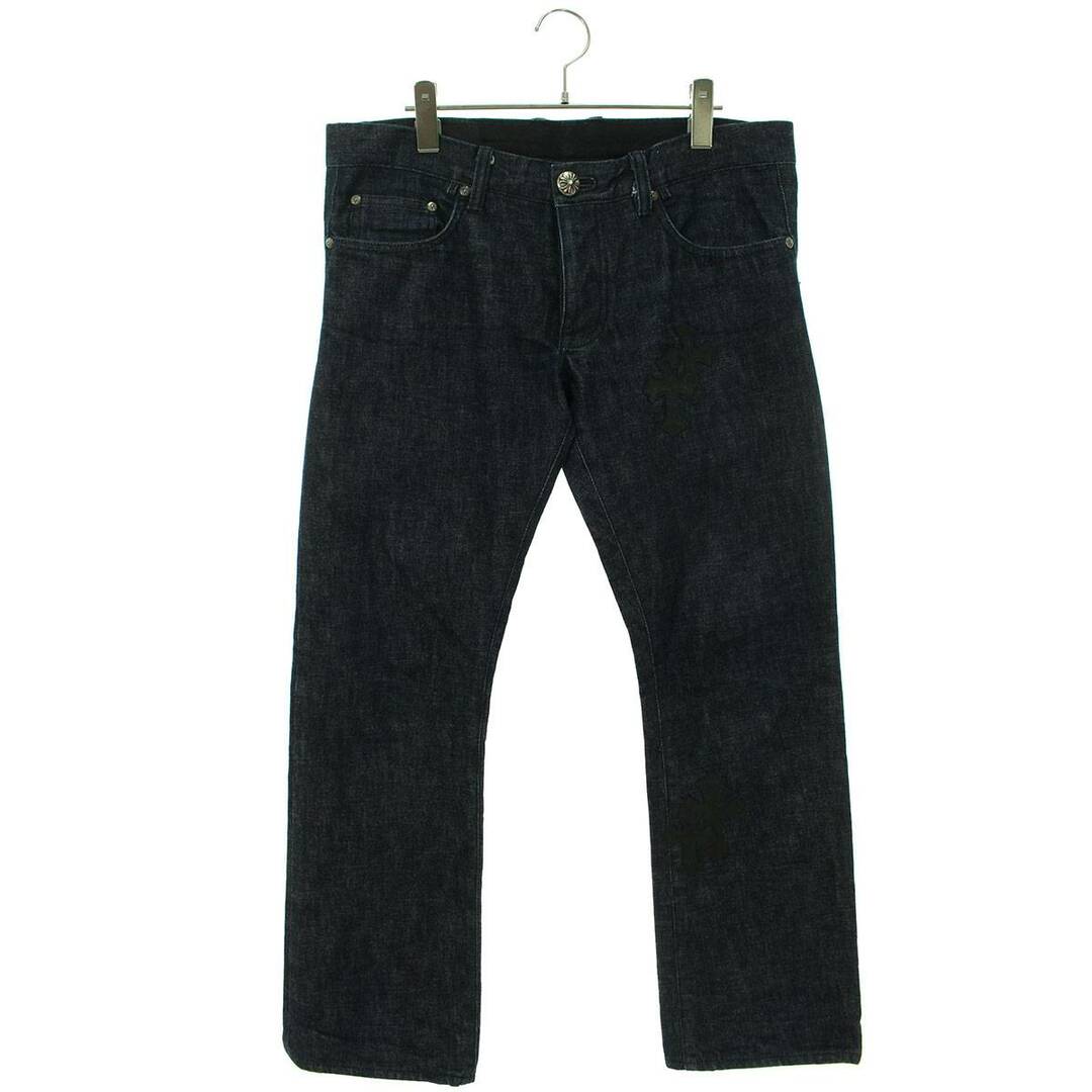 クロムハーツ  DNM PANTS CRS BTN INDIGO/デニムパンツ クロスパッチ付きデニムパンツ メンズ 30インチ