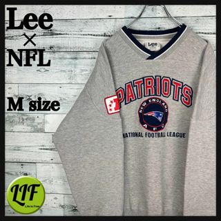 リー(Lee)の希少 Lee × NFL ペイトリオッツ チーム刺繍ロゴ リブライン スウェット(スウェット)