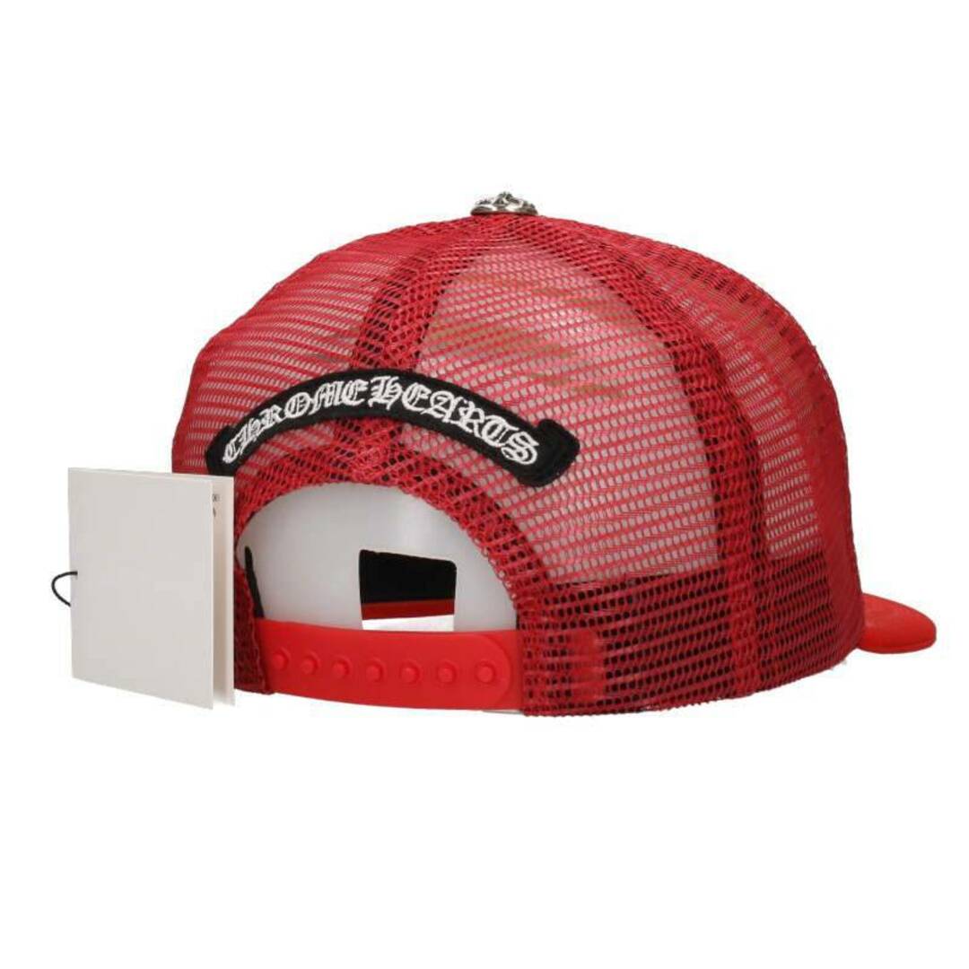 クロムハーツ  SEX TRUCKER CAP RED/トラッカーキャップ PPO SEXRCDクロスボール付メッシュキャップ  メンズ ONE SIZE