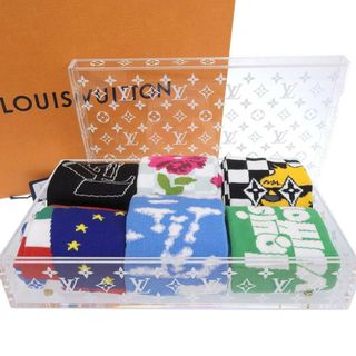 ルイヴィトン(LOUIS VUITTON)の【本物保証】 箱付 新品同様 ルイヴィトン LOUIS VUITTON ショセット セットアーカイブ 6足 靴下 マルチカラー S MP3136 メンズ(その他)