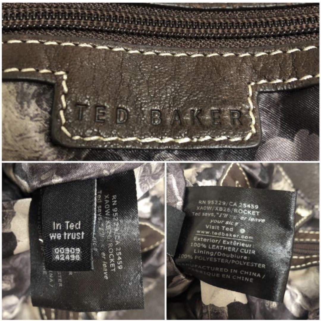 TED BAKER(テッドベイカー)のted baker　テッドベイカー　トートバッグ　ショルダーバッグ　ブラウン レディースのバッグ(トートバッグ)の商品写真