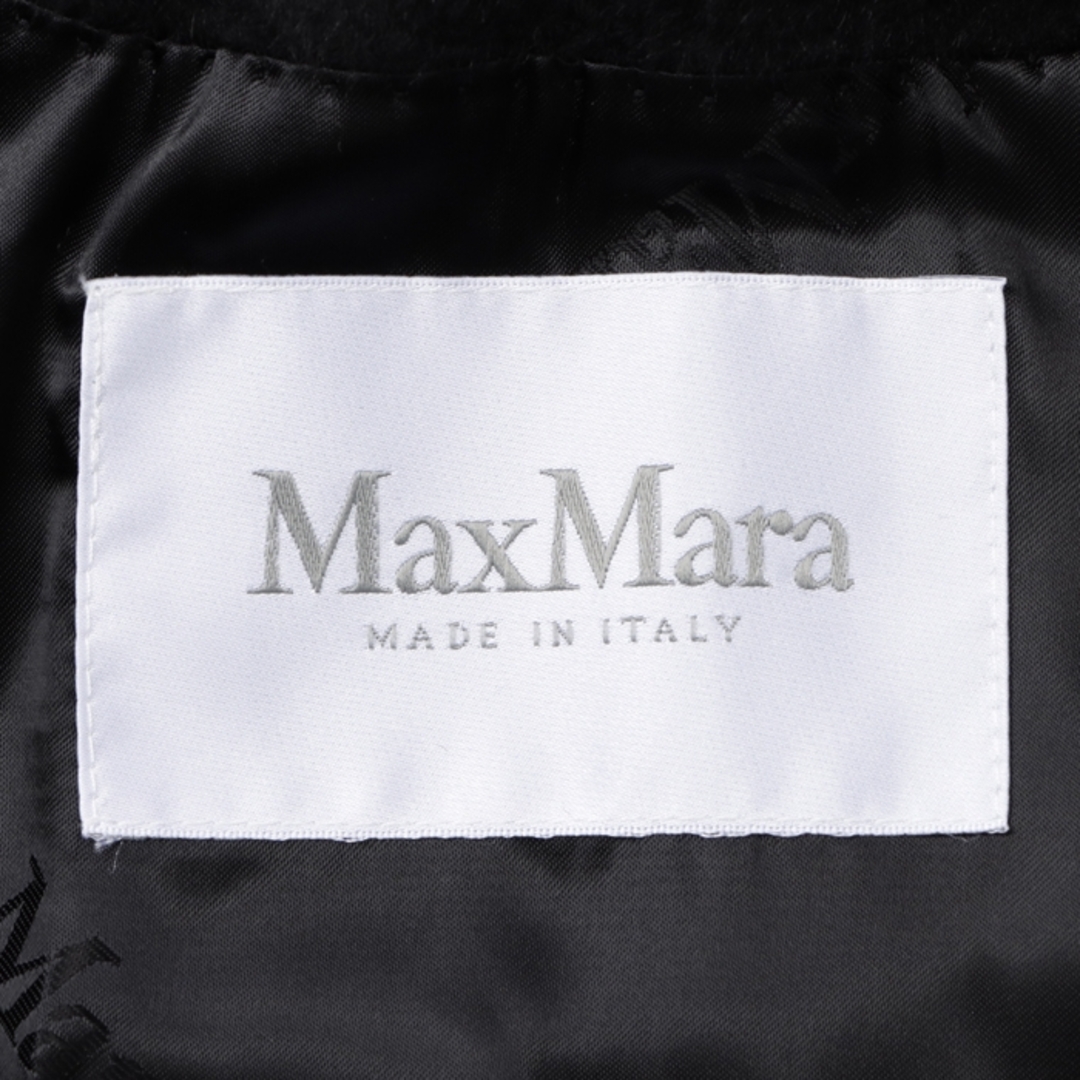 Max Mara(マックスマーラ)のマックスマーラ MAX MARA コート RIALTO リアルト ピュアキャメル フーデットコート 2023年秋冬新作 2310161833 0002 NERO レディースのジャケット/アウター(ロングコート)の商品写真