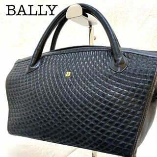 バリー(Bally)のBALLY バリー キルティング ハンドバッグ 黒 ブラック YJ(ハンドバッグ)