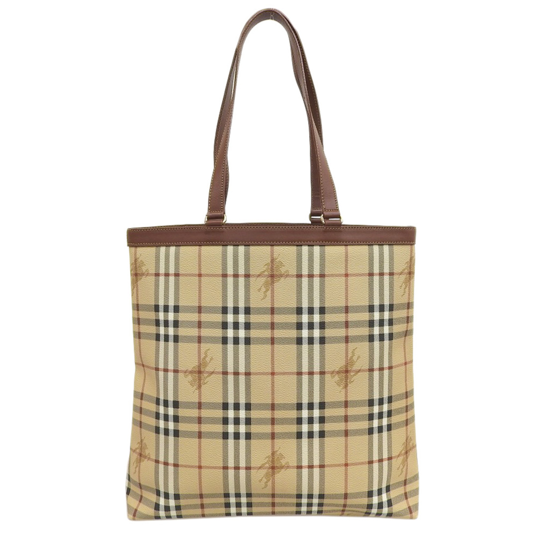 BURBERRY(バーバリー)の【本物保証】 超美品 バーバリー BURBERRY トートバッグ ベージュ系 バーバリーチェック ロゴ 大きい レディースのバッグ(トートバッグ)の商品写真