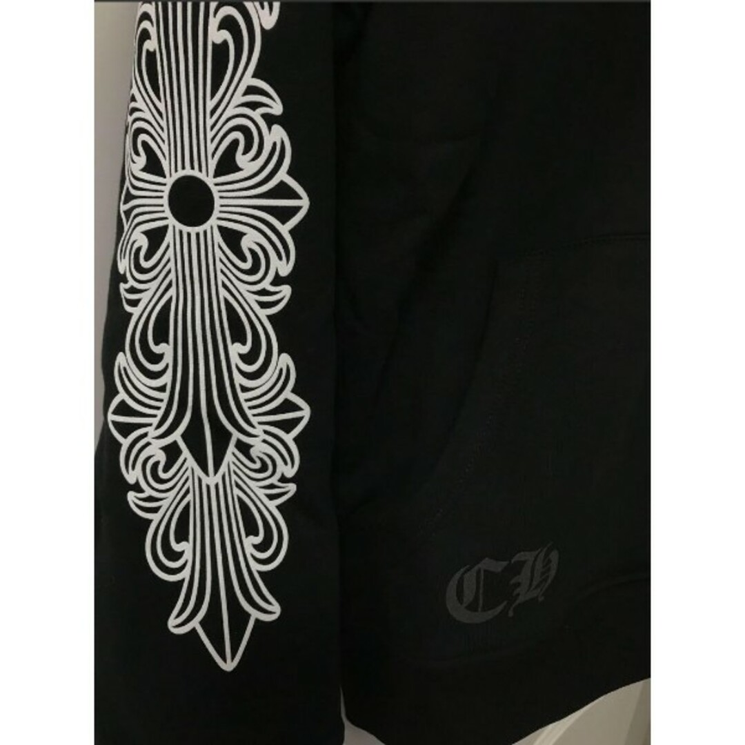 男女兼用 Chrome Hearts クロムハーツ zipパーカー 黒 L