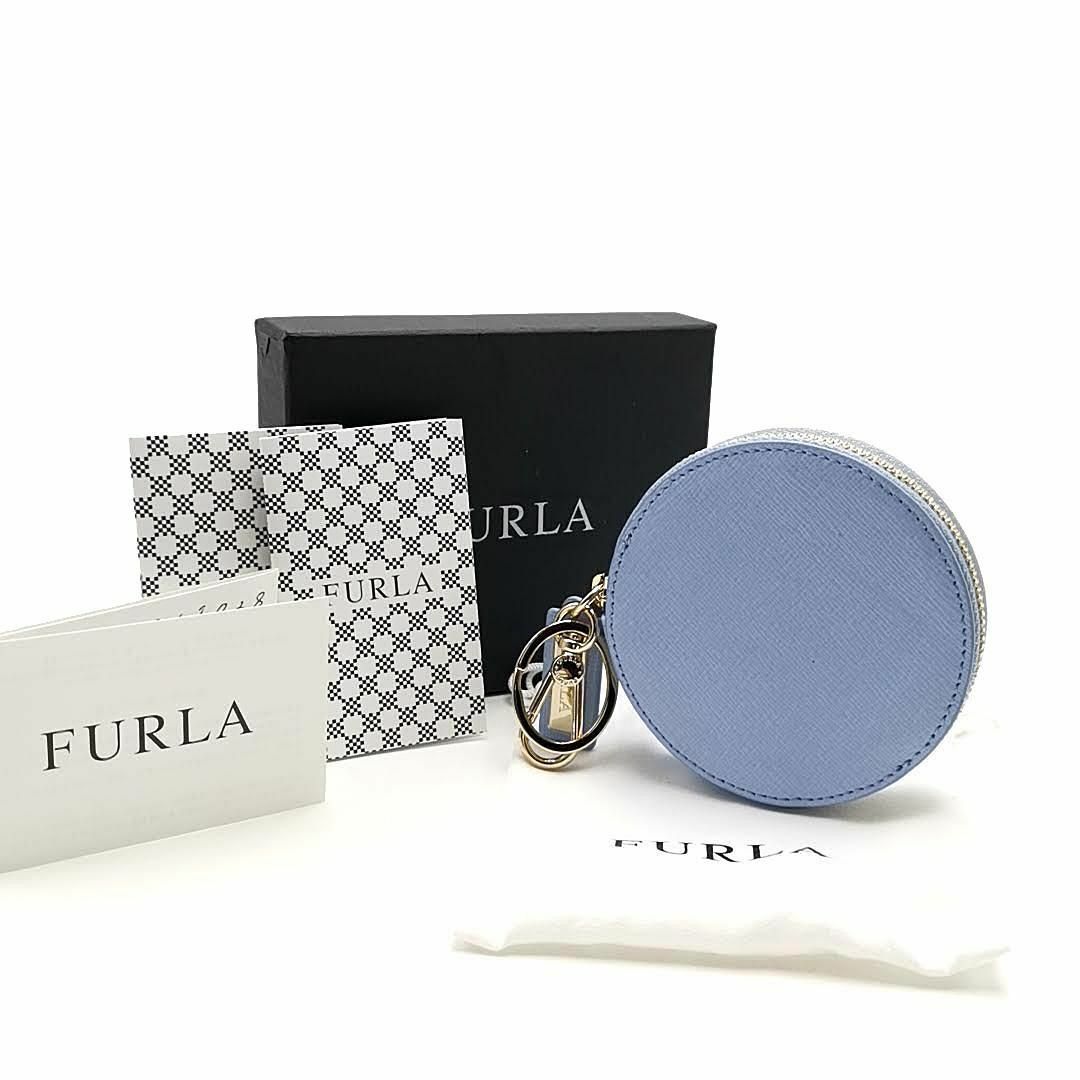 超美品 フルラ FURLA コインケース サークルポーチ 03-23102309