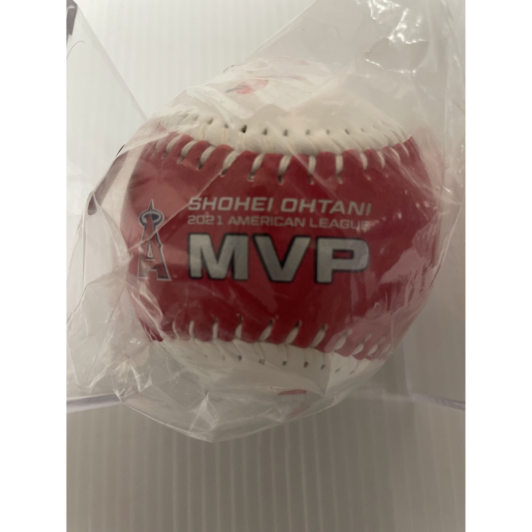 大谷翔平　サイン入りフォト　2021MVP記念ボール　ポストカード