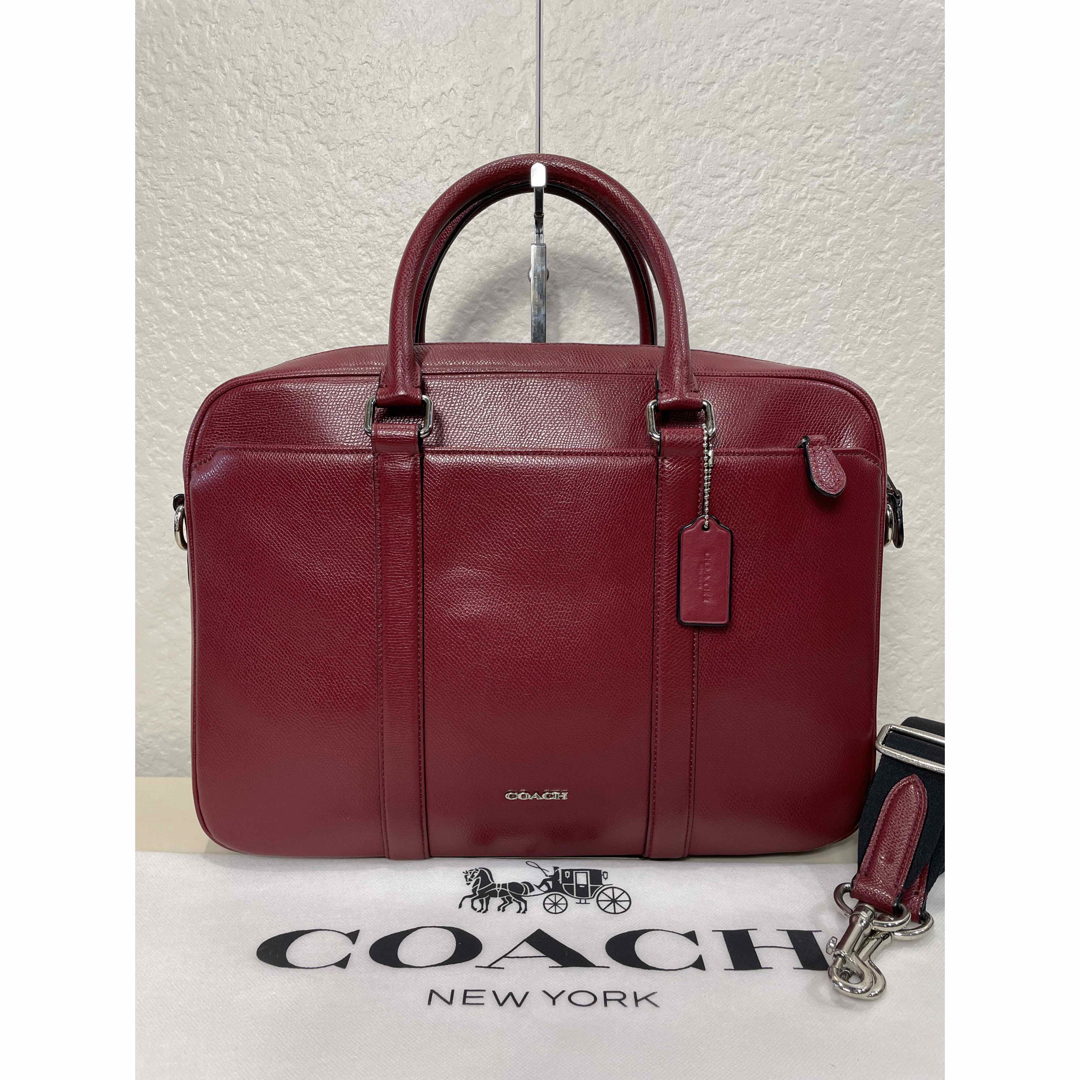 COACH(コーチ)の【希少カラー】定価11万　コーチ　メンテ済み　ビジネス　バッグ　レザー　187 メンズのバッグ(ビジネスバッグ)の商品写真