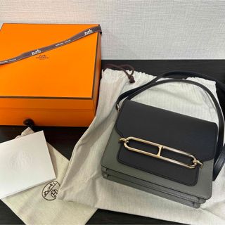 エルメス(Hermes)の【新品レア】HERMESエルメス　ルリミニ　グリメイヤー×プロン　バイカラー(ハンドバッグ)