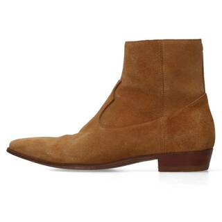 CELINE セリーヌ LACE UP SUEDE BOOTS BE0241 レースアップスエード ハイカットブーツ ブラウン