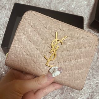 Saint Laurent - サンローラン 二つ折り財布 ピンクの通販 by くるみ