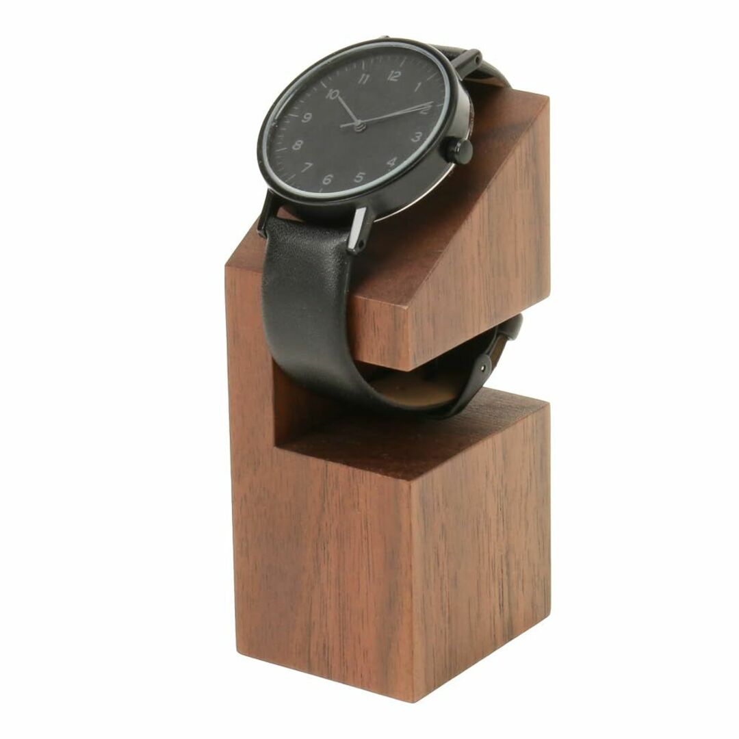 色: ウォルナット(濃茶)】腕時計スタンド 腕時計かけ 台 木製 SASAHAの通販 by ubunao's shop｜ラクマ