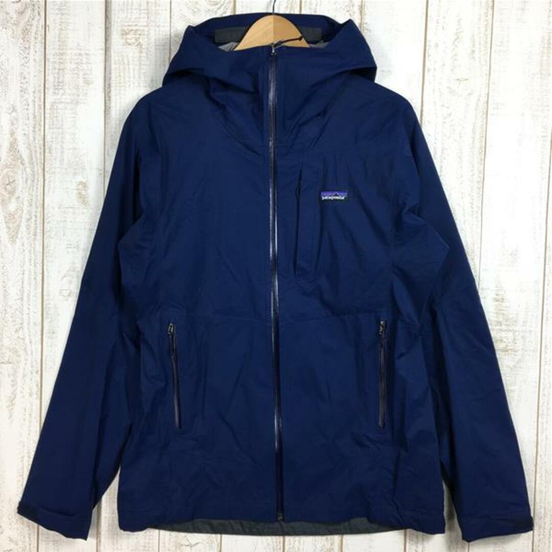 MENs M  パタゴニア ストレッチ レインシャドー ジャケット Stretch Rainshadow Jacket レインシェル フーディ H2No防水透湿 PATAGONIA 84801 CNY Classic Navy ネイビー系