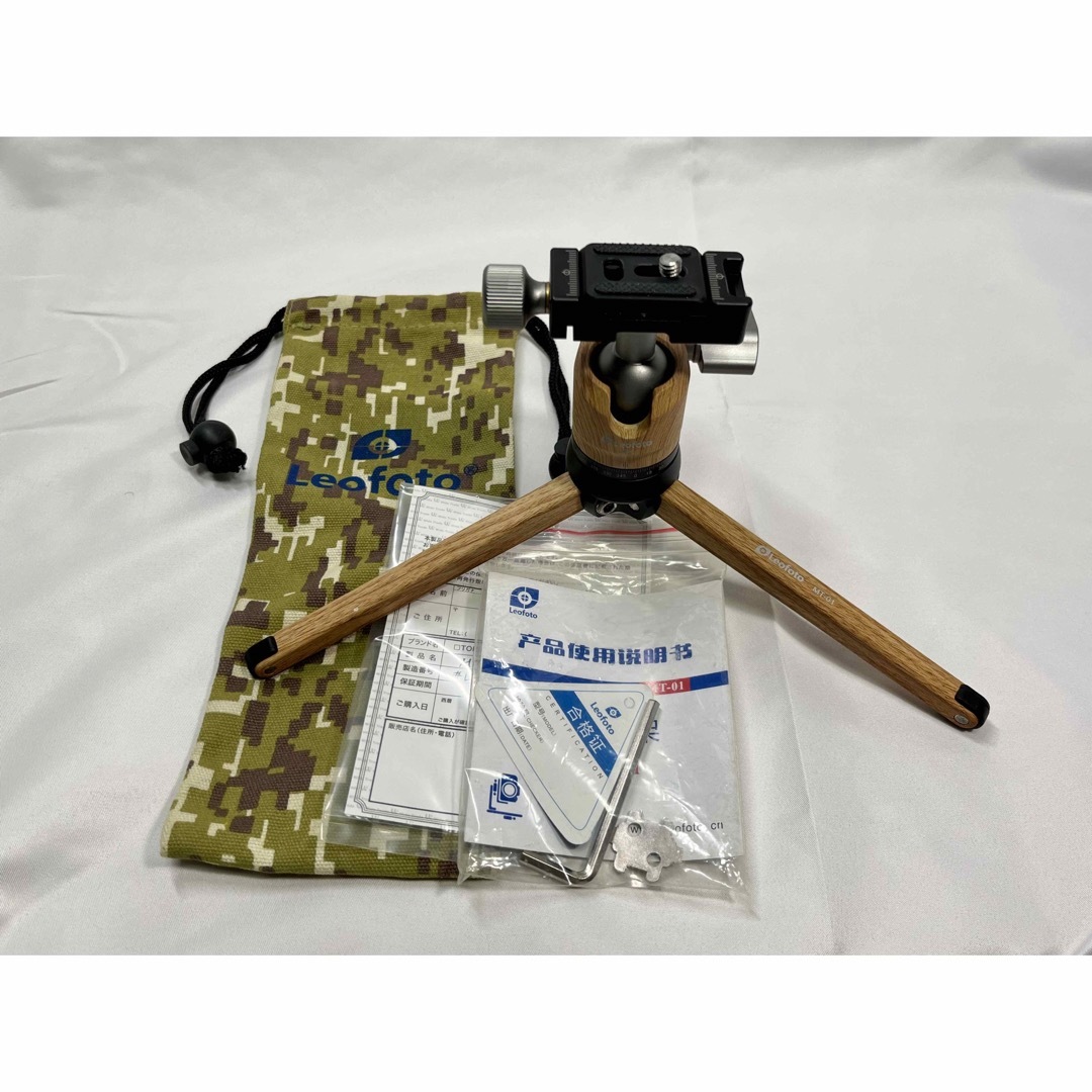 Leofoto - Leofoto ミニ三脚キット MT-01+LH-25(W) ウッドの通販 by