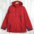 MENs M  パタゴニア 1980s バックボウル アノラック Back Bowl Anorak ナイロン ジャケット フーディ コート 三角タグ Rマーク ビンテージ 入手困難 PATAGONIA Red / Turquoise レッド系