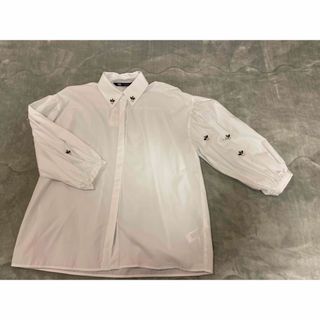 ザラ(ZARA)のZARA ザラ　ビジュー付きブラウス　M(シャツ/ブラウス(長袖/七分))