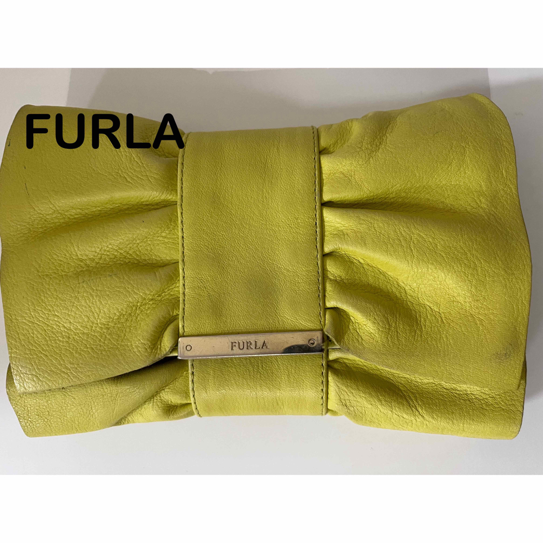 Furla(フルラ)のフルラ　クラッチバック　イエローグリーン レディースのバッグ(クラッチバッグ)の商品写真
