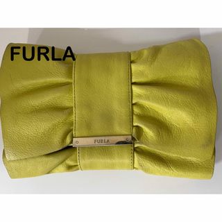 フルラ(Furla)のフルラ　クラッチバック　イエローグリーン(クラッチバッグ)