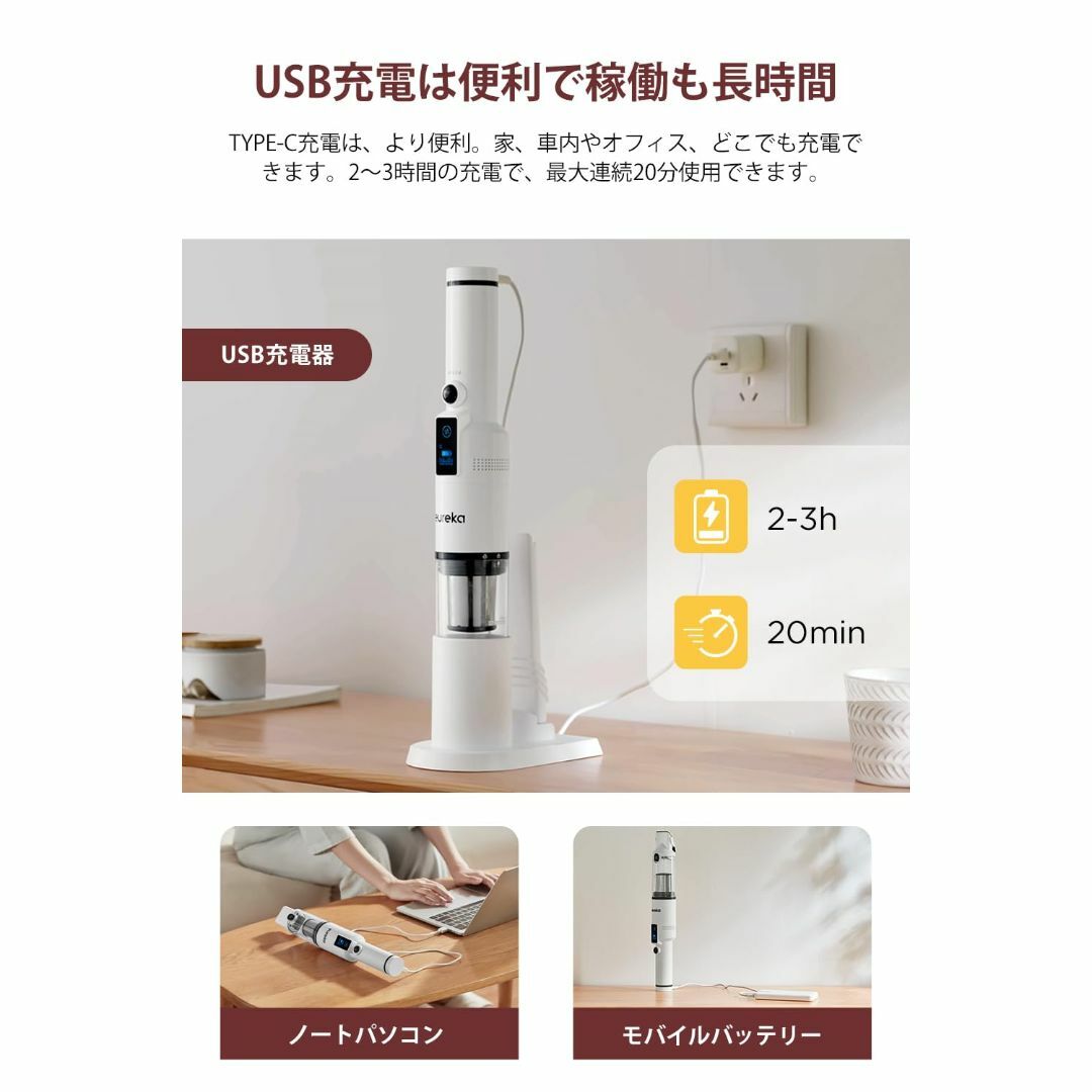 EUREKA(ユーリカ) HD300 ハンディークリーナー 掃除機 コードレス の