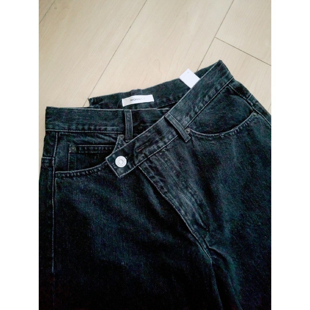 MOUSSY CROSS WAIST WIDE STRAIGHT　新品タグ付き 3