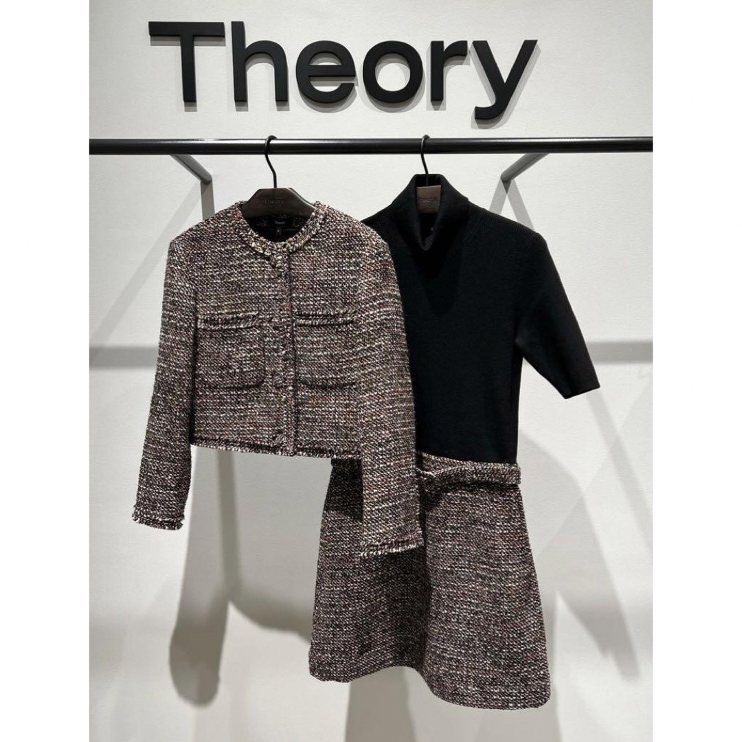 theory(セオリー)のTheory 22aw ニットコンボドレス  レディースのワンピース(ひざ丈ワンピース)の商品写真