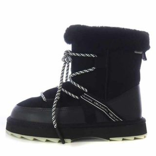 エミュー(EMU)のエミュー Blurred boots スノーブーツ スエード 24cm 黒(ブーツ)