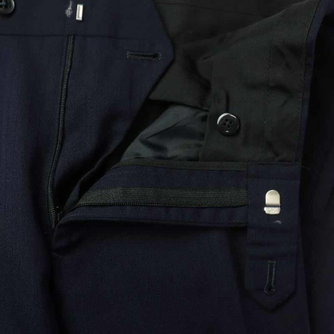 スーツセレクト 2釦シングルスーツ 0タック ジャケット パンツ AB6 L 紺 7