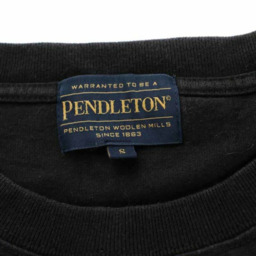 PENDLETON(ペンドルトン)のペンドルトン 別注 バックプリントスウェット カットソー 長袖 S 黒 ブラック レディースのトップス(カットソー(長袖/七分))の商品写真