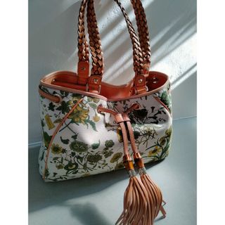 グッチ(Gucci)のGUCCI　希少　フローラ　グリーンフローラ　総柄　ヴィンテージ　バッグ　グッチ(ハンドバッグ)