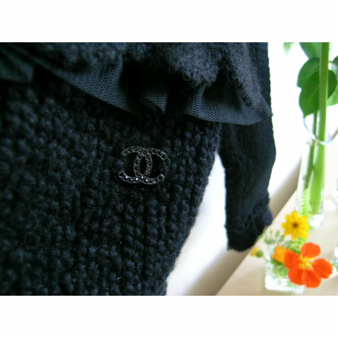 CHANEL - ☆正規品☆CHANEL☆カシミヤカーディガン☆ブラック CHANEL - ☆正規品☆CHANEL☆カシミヤカーディガン☆ブラック