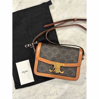 セリーヌ(celine)のセリーヌ ショルダーバッグ トリオンフ キャンバス カーフスキン レディース(ショルダーバッグ)