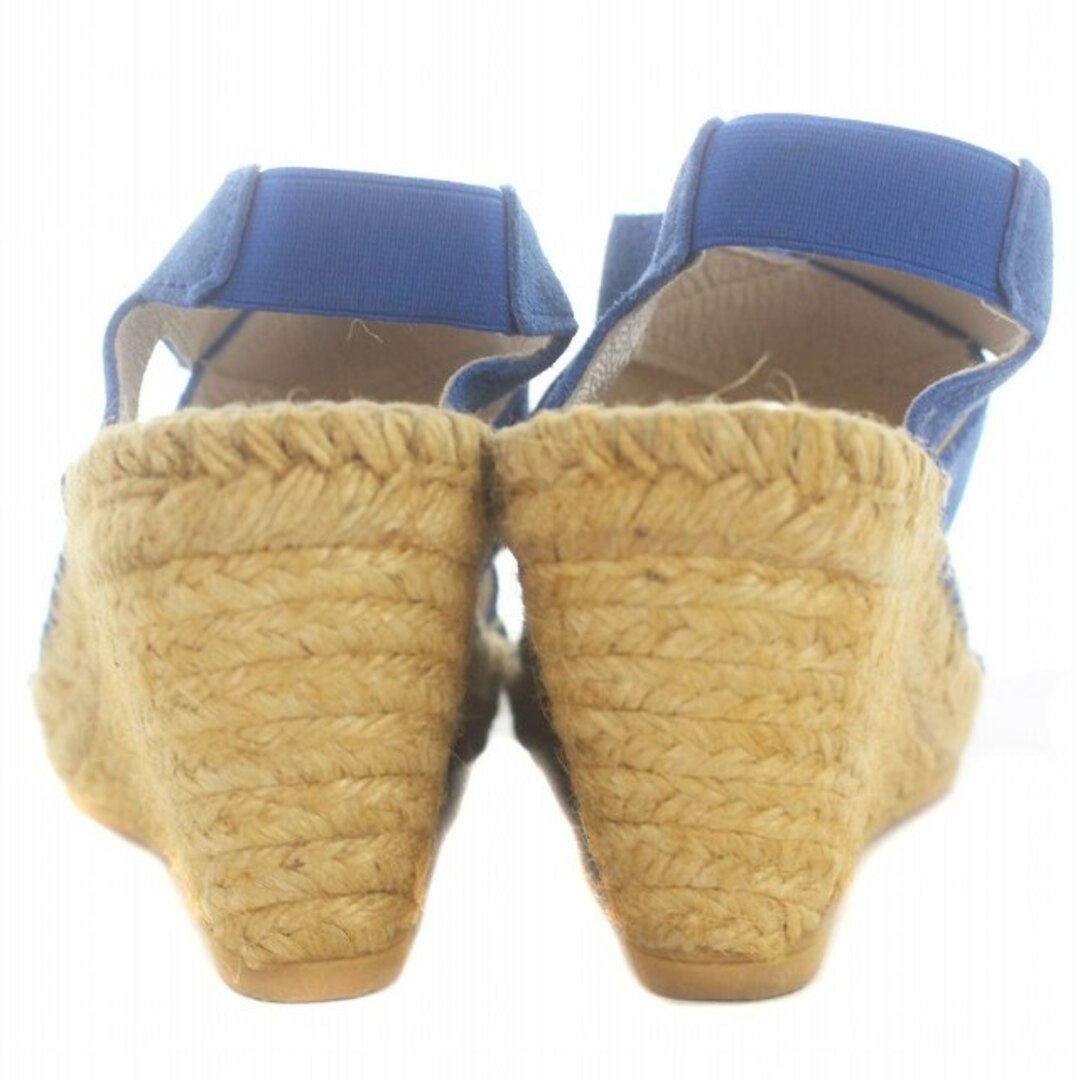 Calzanor(カルザノール)のカルザノール ウエッジソール サンダル スエード 22.5cm 青 ブルー  レディースの靴/シューズ(サンダル)の商品写真
