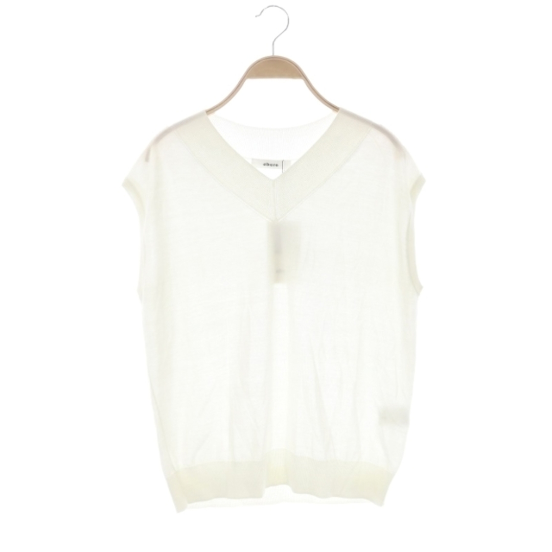 605cmゆき丈エブール 23AW V Neck Sleeveless Knit Top