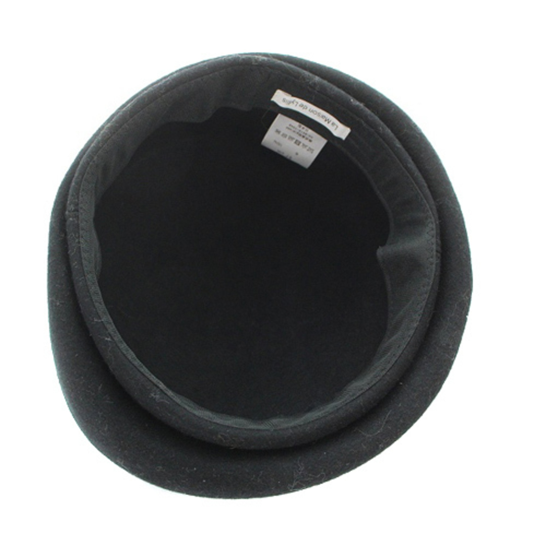other(アザー)のラメゾンドリリス ウール ベレー帽 57cm 黒 レディースの帽子(ハンチング/ベレー帽)の商品写真