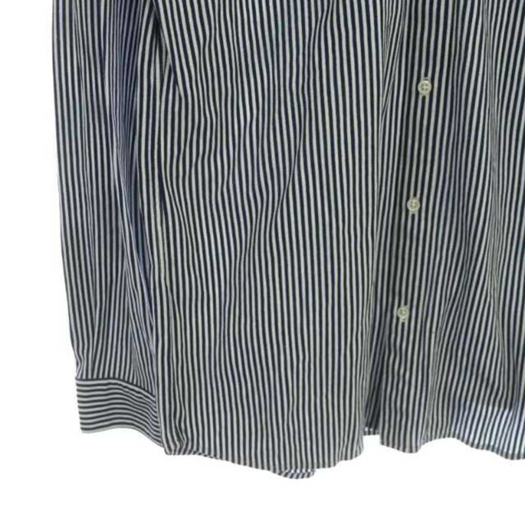 LACOSTE(ラコステ)のラコステ ストライプ ビズポロシャツ 長袖 ロゴ L 紺 白 PH715E メンズのトップス(シャツ)の商品写真
