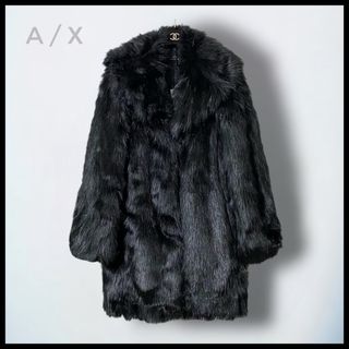 アルマーニ　ARMANI EXCHANGE ファーコート　レディース　S  美品