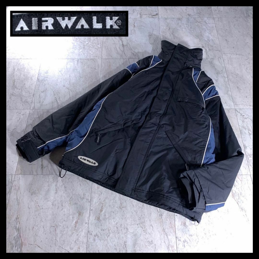 90s 00s AIR WALK 中綿 テック ナイロン ブルゾン スノボウェア