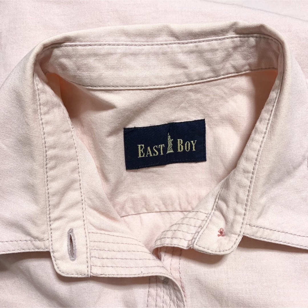 EASTBOY(イーストボーイ)のEASTBOY イーストボーイ　スクールシャツ 長袖シャツ　コットンシャツ レディースのトップス(シャツ/ブラウス(長袖/七分))の商品写真