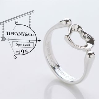 ティファニー(Tiffany & Co.)のティファニー 極美品 オープンハート 925 リング 指輪 9.5号(リング(指輪))