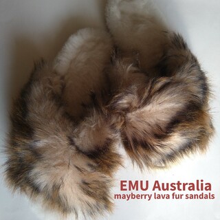 EMU - EMU Australia エミュー Mayberry Lava ファーサンダルの通販 by ...