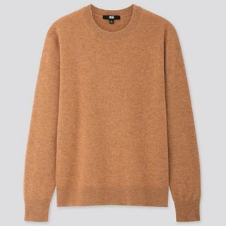 ユニクロ(UNIQLO)のノエル様専用です　ユニクロ　カシミヤクルーネックセーター　3XL(ニット/セーター)