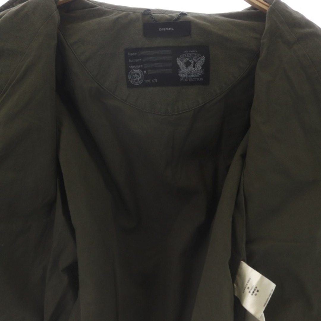 DIESEL(ディーゼル)のディーゼル DIESEL ミリタリージャケット ジップアップ S カーキ レディースのジャケット/アウター(その他)の商品写真
