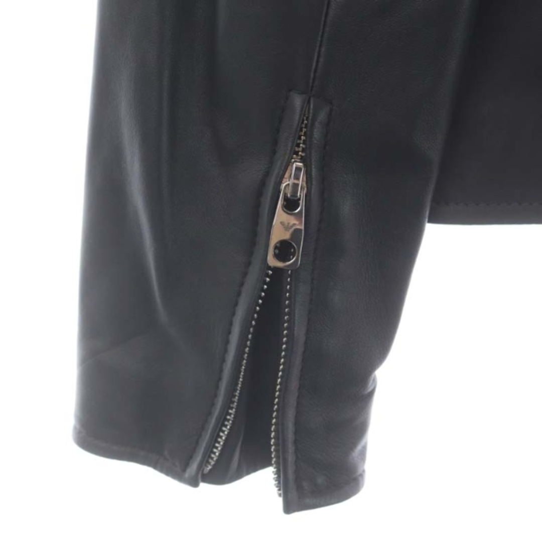 【希少】EMPORIO ARMANIレザードッキングジャケット　襟レザー使用XL