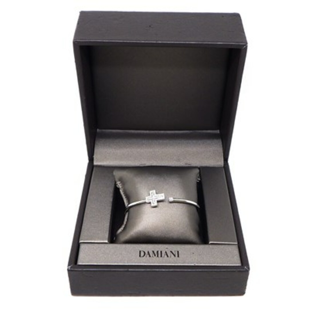 Damiani(ダミアーニ)のダミアーニ DAMIANI バングル ベル エポック クロス ダイヤモンド K18WG / #M 【中古】 レディースのアクセサリー(ブレスレット/バングル)の商品写真